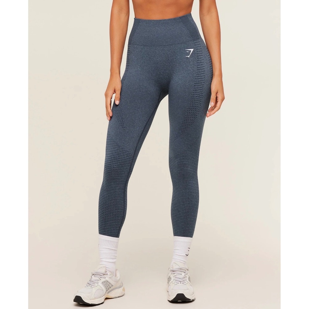 Gymshark Vital Seamless Leggings Charcoal Gray High Rise Workout Athletic Pants